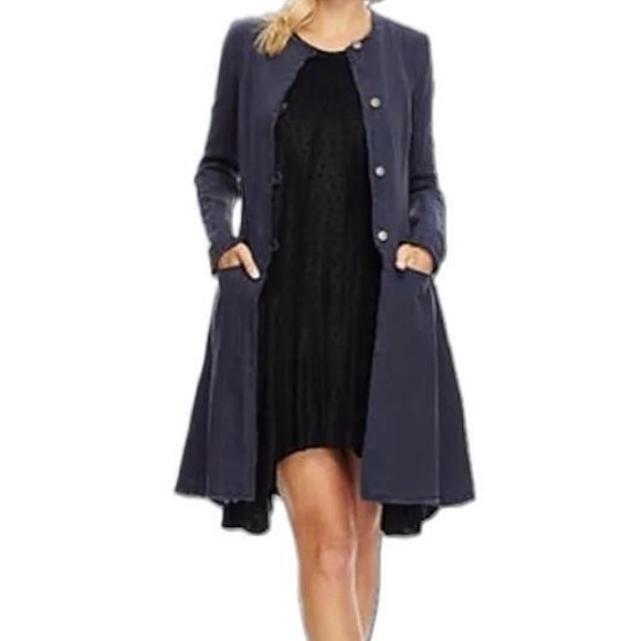 Free People Long Denim Jacket - Picture 2 of 13